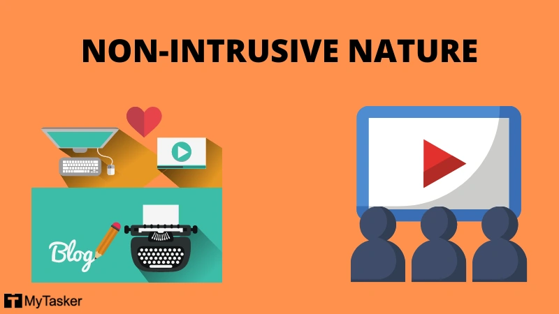 Non intrusive digital marketing during user browsing